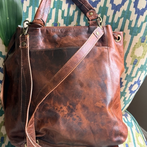 Womens Rachel Roy Brown Genuine Leather Convertible Backpack Purse main image 10